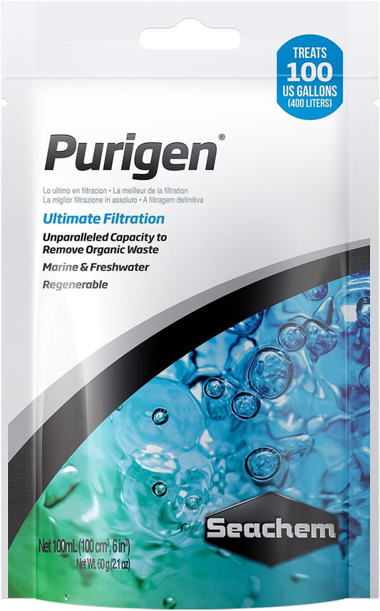 Purigen Organic Filtration Resin for Freshwater and Saltwater Aquariums - 100 mL
