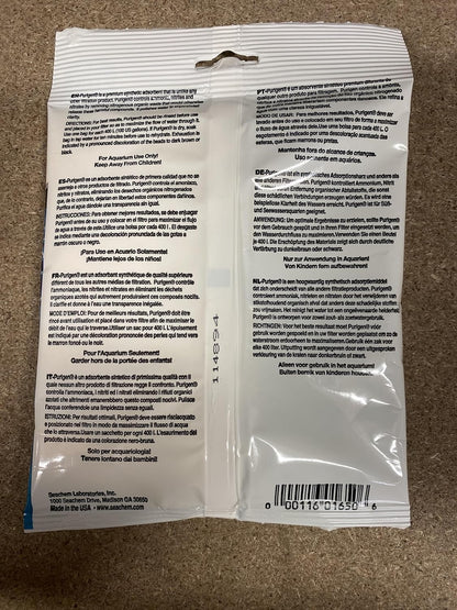 Purigen Organic Filtration Resin for Freshwater and Saltwater Aquariums - 100 mL