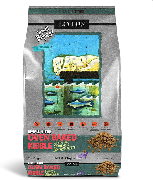 Small Bite Dry Dog Food with Sardine and Pollock, 10 lb
