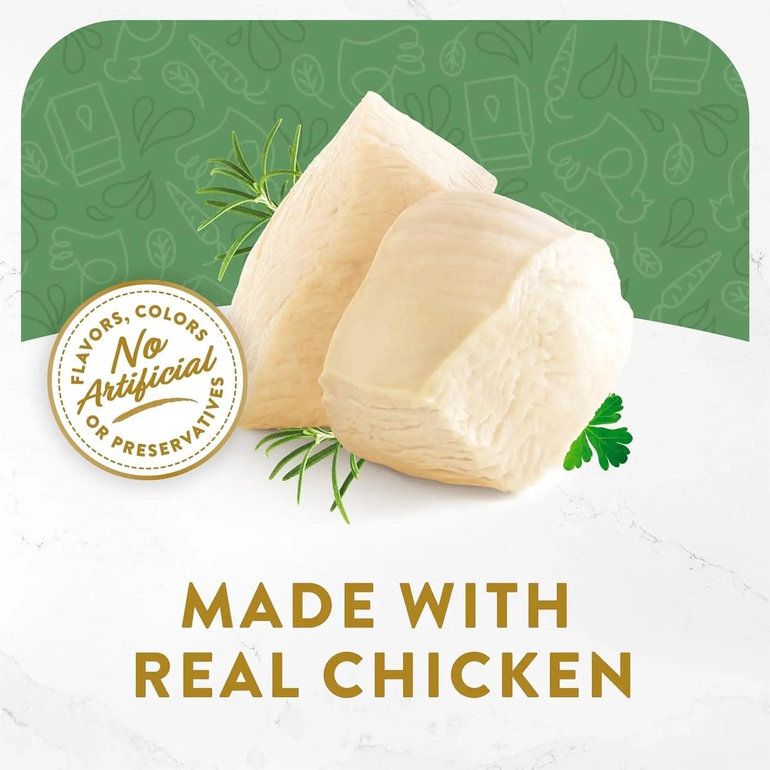 Purina  Creamy White Meat Chicken Broth Topper for Senior Cats - Pack of 16 (1.4 oz. pouches)