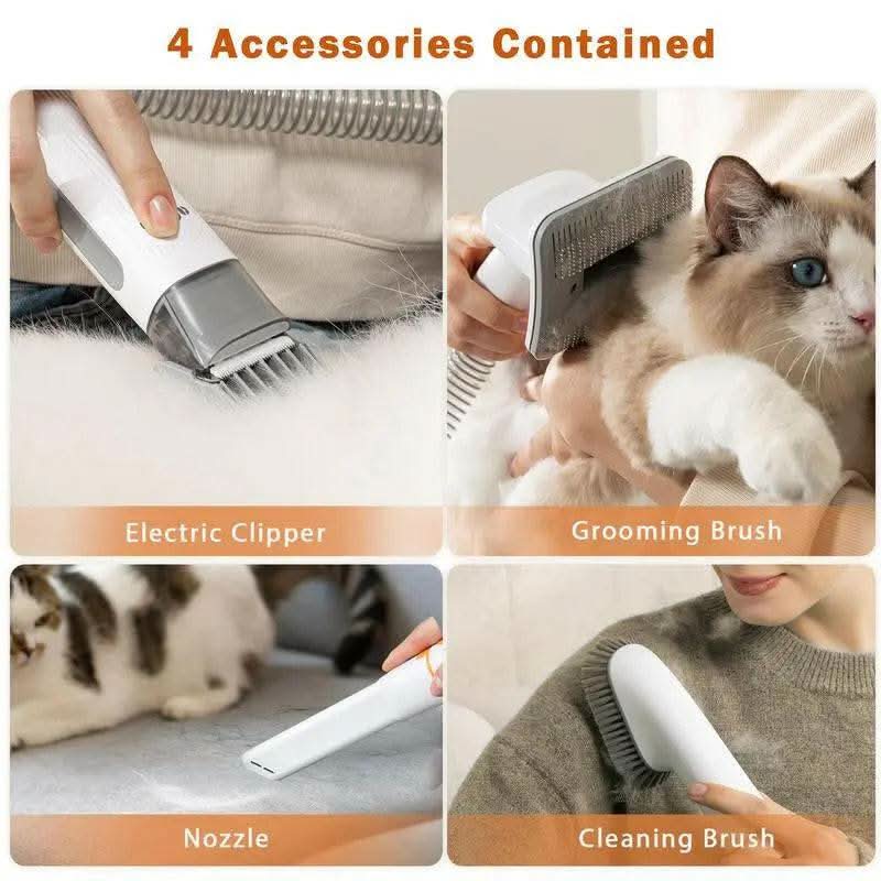 【Limitedtimeflashsale】Afloia Dog Grooming Kit, Pet Grooming Vacuum & Dog Clippers & Dog Brush for Shedding with Vacuum Grooming Tools, Low Noise Dog Vacuum Hair Remover Pet Grooming Supplies