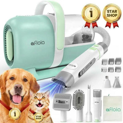 【Limitedtimeflashsale】Afloia Dog Grooming Kit, Pet Grooming Vacuum & Dog Clippers & Dog Brush for Shedding with Vacuum Grooming Tools, Low Noise Dog Vacuum Hair Remover Pet Grooming Supplies