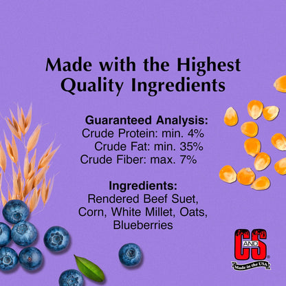C&S Berry Suet Treat 11.75 Ounces 8 Pack