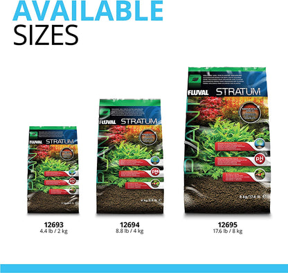 12694 Plant and Shrimp Stratum for Freshwater Aquariums, 8.8 lbs - Premium Substrate for Enhanced Plant Growth, Ideal for Neutral to Slightly Acidic pH Levels