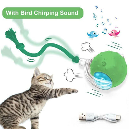 Stream Cat&Dog Toy - Interactive USB Rechargeable Ball Toy on Rug , Anti-Depression Fun Gift for Cats & Dogs