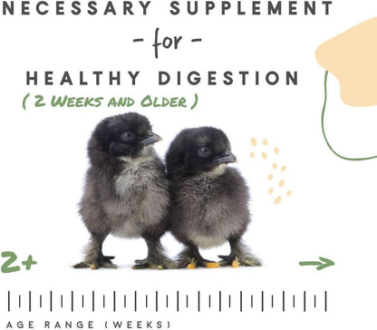 Chick Grit - Digestive Supplement for Young Poultry and Bantam Breeds with Probiotics, 25 lbs of Natural Insoluble Crushed Granite, Free from Artificial Ingredients and Preservatives