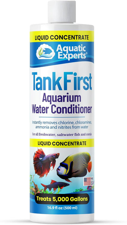 Tankfirst Complete Aquarium Water Conditioner - Advanced Formula for Instant Removal of Chlorine, Chloramines, and Ammonia Detoxification (Concentrate, 500 ml)