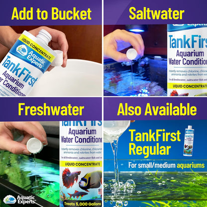 Tankfirst Complete Aquarium Water Conditioner - Advanced Formula for Instant Removal of Chlorine, Chloramines, and Ammonia Detoxification (Concentrate, 500 ml)