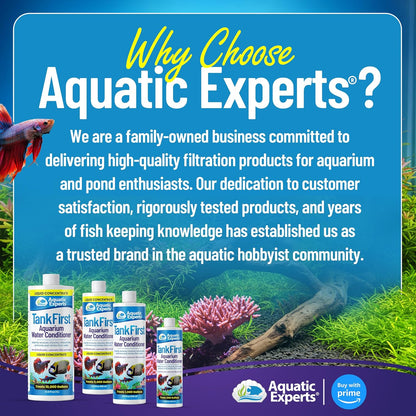 Tankfirst Complete Aquarium Water Conditioner - Effective Removal of Chlorine, Chloramines, and Ammonia Detoxification for Aquatic Environments (Regular, 500 mL)