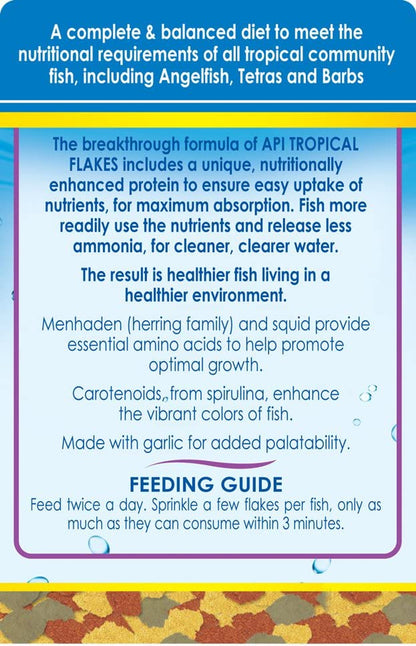 Tropical Flakes Fish Food - 5.7 Ounce Container