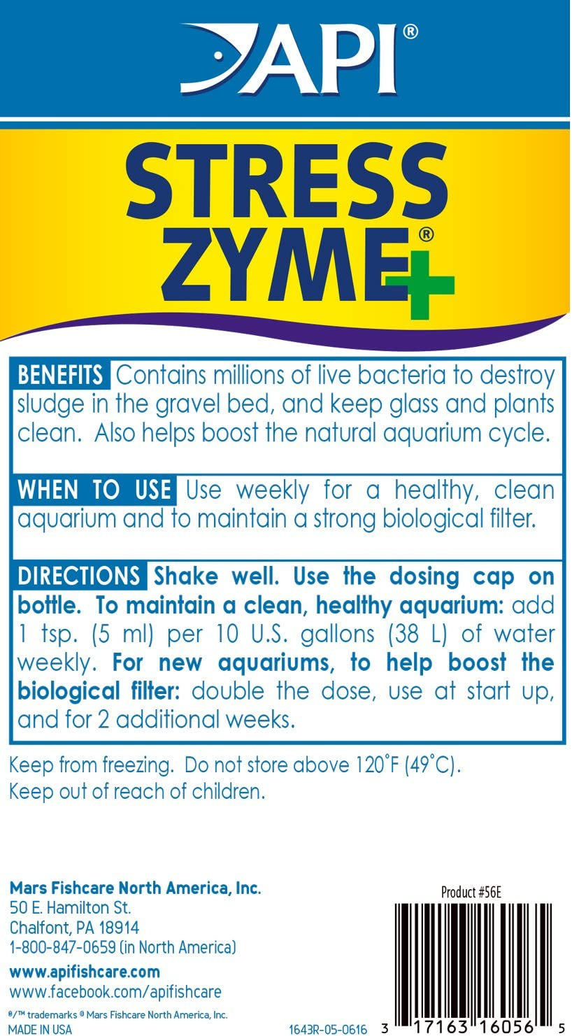 Aquarium Water Treatment and Tropical Fish Food Bundle: Stress Coat (16 oz), Stress Zyme (16 oz), Tropical Flakes (1.1 oz)