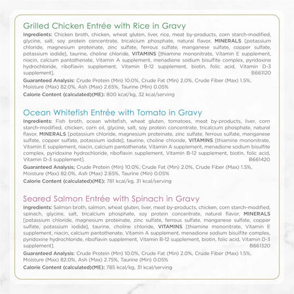 Purina  Gourmet Wet Cat Food Variety Pack, Petites Gravy Collection, Break-Apart Tubs, 48 Servings (24 Pack, 2.8 Oz. Tubs)