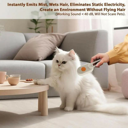 Cat Steam Brush, 2025 New Pet Steam Grooming Comb, 3 in 1 Cat Steam Brush, Suitable for Cats and Dogs Pet Steam Brush Dog Steam Brush Fur Removal Tool