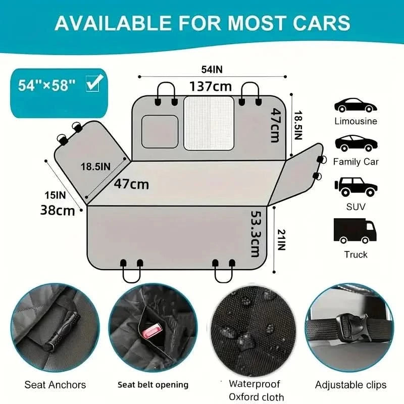 Premium Dog Car Hammock – Scratch-Proof & Waterproof Shop1104035012 Store