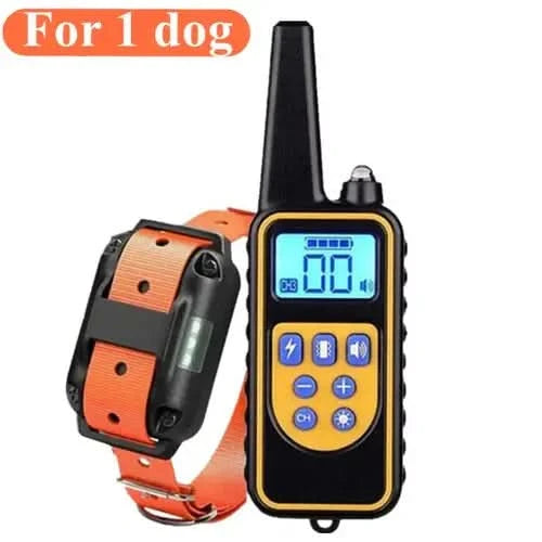 Electric Dog Training Collar Waterproof Dog Bark Collar Pet With Stone's Store