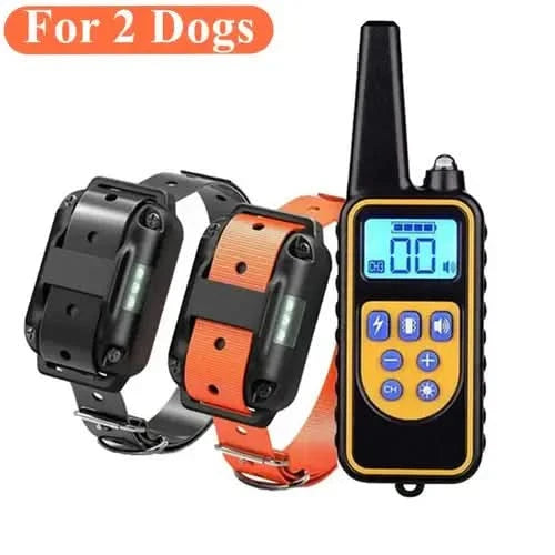 Electric Dog Training Collar Waterproof Dog Bark Collar Pet With Stone's Store