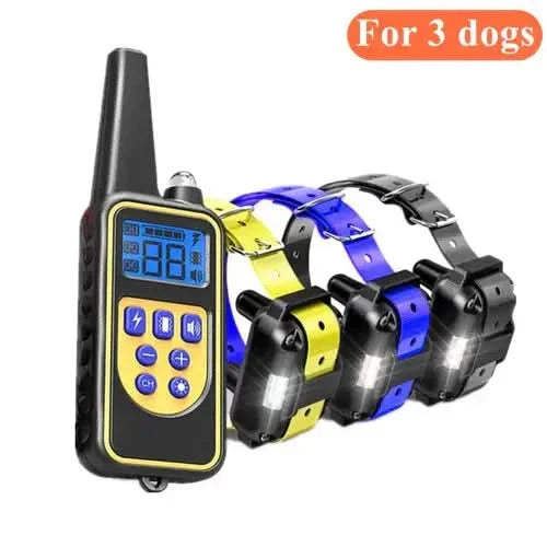 Electric Dog Training Collar Waterproof Dog Bark Collar Pet With Stone's Store