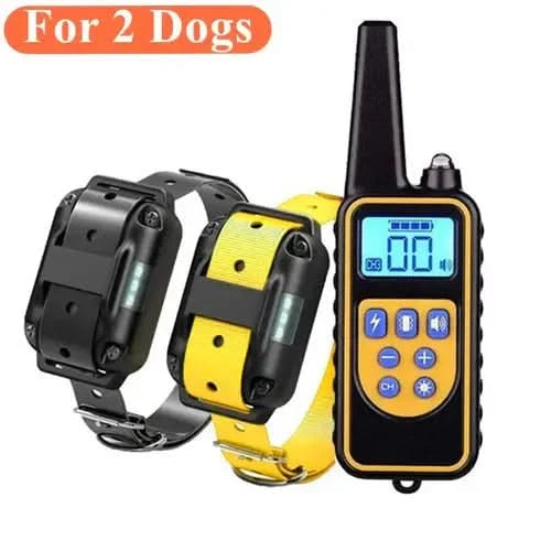 Electric Dog Training Collar Waterproof Dog Bark Collar Pet With Stone's Store