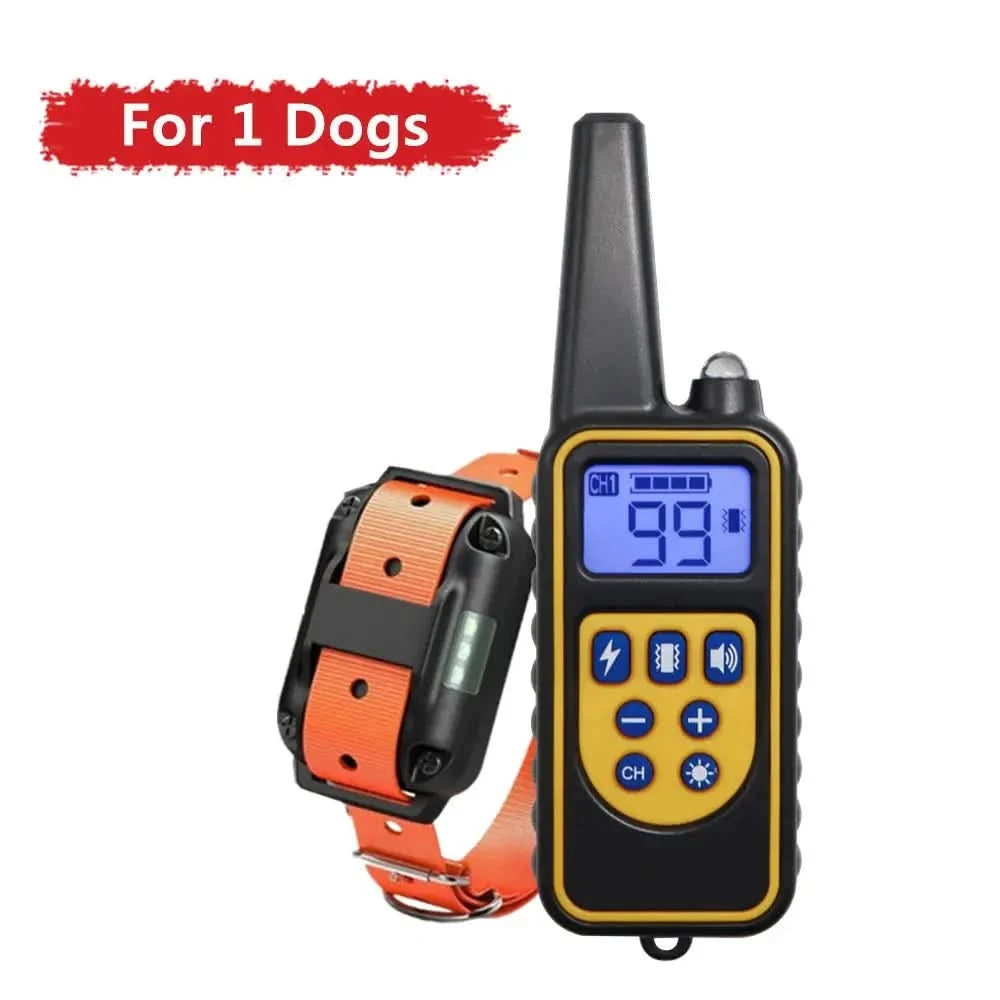 Electric Dog Training Collar Waterproof Dog Bark Collar Pet With Stone's Store