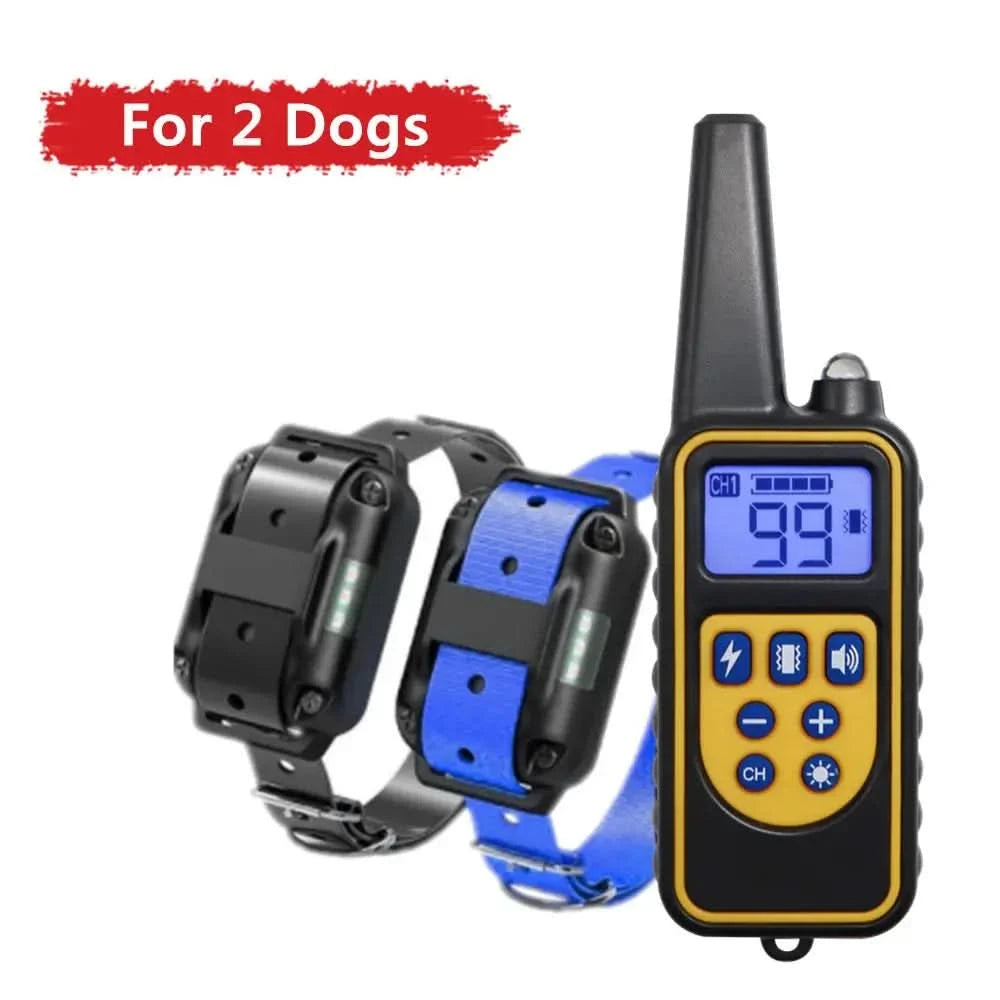 Electric Dog Training Collar Waterproof Dog Bark Collar Pet With Stone's Store
