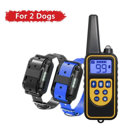 Electric Dog Training Collar Waterproof Dog Bark Collar Pet With Stone's Store